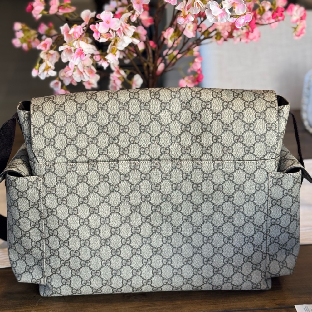 Gucci Monogram Messenger Bag/Diaper Bag - Picture 6 of 8